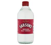 Sarson's Distilled Malt Vinegar - British Vinegar, 12 x 568ml Bottles - Great for Cooking & Pickling - Classic Taste for Chips, Marinades, Condiments - Traditional UK Recipe, Gluten-Free