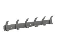 Sarsumir Over Door Hanger Wall Mounted Coat Hooks with 6 Hooks Door Hooks for Front Bedroom Coats Jackets Purses Bags Clothes Towels Coat Rack, Light Grey