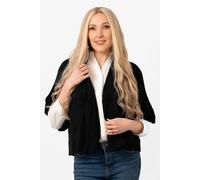 Sarta Women's Amelia Short Sleeve Wool Blend Cardigan in Black Sarta Black One Size