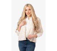 Sarta Women's Amelia Short Sleeve Wool Blend Cardigan in Cream Sarta Cream One Size