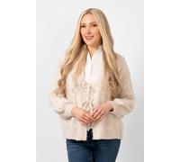 Sarta Women's Cassidy Front Tie Knitted Cardigans in Cream Sarta Cream One Size