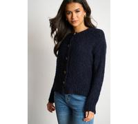Sarta Women's Collins Boucle Knit Button Cardigan in Navy Sarta Navy One Size