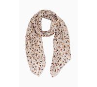 Sarta Women's Dainty Love Heart Lightweight Foil Scarf in Beige Sarta Beige One Size