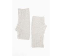 Sarta Women's Dylan Wrist Warmers - Light Grey, Knitted in Grey Sarta Grey One Size