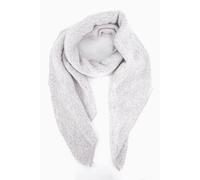 Sarta Women's Evie Heavyweight Asymmetric Scarf - Light Grey Sarta Light Grey One Size