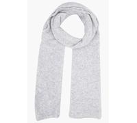 Sarta Women's Hadley Plain Wool Blend Heavyweight Winter Scarf in Light Grey Sarta Light Grey One Size