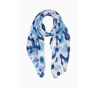 Sarta Women's Ikat Abstract Print Lightweight Scarf in Blue Sarta Blue One Size