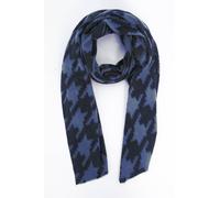 Sarta Women's Melanie Midweight Houndstooth Scarf - Blue Sarta Blue One Size