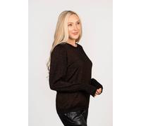 Sarta Women's Penny Balloon Sleeve Glitter Jumper - Bronze | Size: Small Sarta Bronze S