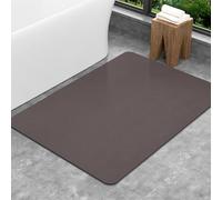 SARTNP Bath Mat Bathroom Rugs, Non Slip Thin Rubber Backing Ultra Thin Bathroom Rug Fit Under Door, Quick Dry Super Absorbent Washable Shower Bath Mats (Reddish-brown, 60 x 90 cm)
