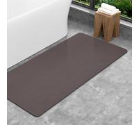 SARTNP Bath Mat Bathroom Rugs, Non Slip Thin Rubber Backing Ultra Thin Bathroom Rug Fit Under Door, Quick Dry Super Absorbent Washable Shower Bath Mats (Reddish-brown, 43 x 120 cm)