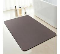 SARTNP Bath Mat Bathroom Rugs, Non Slip Thin Rubber Backing Ultra Thin Bathroom Rug Fit Under Door, Quick Dry Super Absorbent Washable Shower Bath Mats (Reddish-brown, 60 x 120cm)