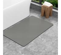 SARTNP Bath Mat Bathroom Rugs, Non Slip Thin Rubber Backing Ultra Thin Bathroom Rug Fit Under Door, Quick Dry Super Absorbent Washable Shower Bath Mats for Bathtub Floor (Light Grey, 43 x 120 cm)