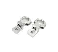 SarUel Motorcycle LED Auxiliary Fog Light Bracket Mount 22mm 25mm Bumper Spotlight Bracket Compatible With BMW Compatible With Compatible With Yamaha Compatible With Suzuki (Color : Silver)