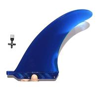 saruSURF 8 US box center fin Safety Flex Soft replacement for longboard/SUP/Stand up Paddleboard/River/Surf/Whitewater/airSUP / AIR7 Blue