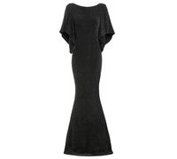 Sarvin Marilyn Backless Maxi Cowl Back Gown - Black - S - Black