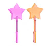 Sarvvte 2Pcs Contactless Payment Wand 3D Printed Star Card Holder, Magic Fairy Wand Credit Card Holder for Tap to Pay, Secure Bank Card Wand with Hidden Slot, Pink and Rose Gold