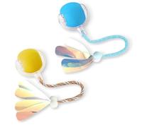 Sarvvte 2pcs Interactive Cat Toy, Smart Dragonfly Tail Rolling Ball, Automatic Cat Toy for Indoor Cats, Cat Balls with Prey-Mimicking Design, Ideal for Cat Toys Interactive Play