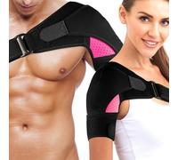 Sarvvte Shoulder Brace for Sports Recovery and Manual Labour - Universal Left & Right Fit with Ice Pack Pocket and Dual Compression for Pain Relief during Gym, Cycling, and Daily Activities