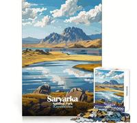 Saryarka National Park, Kazakhstan Adults 1000 Piece Jigsaw Puzzle Mind Recall Mind Calming Fun Firm Interlock Xmas Present (50x75cm)