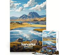 Saryarka National Park, Kazakhstan Jigsaw Puzzles 1000 Piece for Adults Logic Ability Unwind Easily Secure Join (38x26cm)
