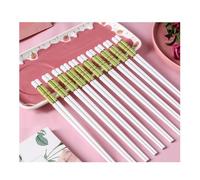 SaryEdge 10 Pairs Porcelain Chopsticks Set, High-grade Chinese Bone Porcelain Chopsticks, Ceramic Chopsticks Cooking Chopsticks Reusable Ceramic Chopsticks Dishwasher Safe bl，Green2，Green2