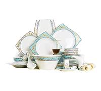 SaryEdge 30-piece ceramic tableware set, including bowls/plates/spoons | Bone china tableware set, Kunlun porcelain combination set, a, B-,B-