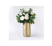 SaryEdge Artificial Flower in Pot Artificial Flower Bouquet, Artificial Flower Light Luxury Floral Arrangement, Decorative Moisturizing Rose Bouquet, Living Room Decoration Artifi,