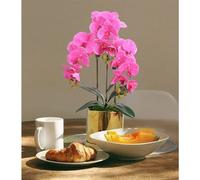 SaryEdge Artificial orchid flowers, artificial Phalaenopsis orchids Artificial orchids, decorative items to enhance the home atmosphere.,One Color-ROZE