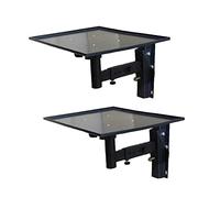 SaryEdge Audio rack Speaker Wall Bracket Universal Large Tray Bedside Bracket Steel Plate Projector Wall Bracket Projector Hanger Media cabinet(