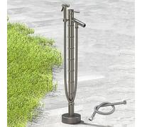 SaryEdge Bamboo Section Garden Water Column, All Copper Outdoor Multifunction Vertical Garden Water Column with,One Color-84cm/33in,One Color-84cm/33in