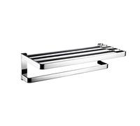 SaryEdge Chrome Bathroom Accessories Set Wall-Mounted Towel Holder 304 Stainless Steel Toilet Paper Holder Brush Holder Bathrobe Hook Bathroom Shelf,Towel Rack,Towel Rack