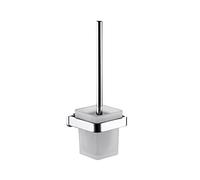 SaryEdge Chrome Bathroom Accessories Set Wall-Mounted Towel Holder 304 Stainless Steel Toilet Paper Holder Brush Holder Bathrobe Hook Bathroom Shelf,Toilet Bru,Toilet Brush