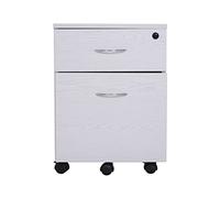 SaryEdge Compact 2-Drawer Filing Cabinet with Keys - Portable Storage for A4/Letter Documents - Pre-assembledfor Home & Office Use - Space-Saving Solution,