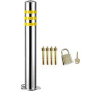 SaryEdge Construction Cone Traffic Delineator Post Locking Delineator Post Cones, Heavy Duty Safety Bollard for Outdoor Garage Parking Driveways Construction Sites, Remo，1 Pack-H-75cm/29.5in