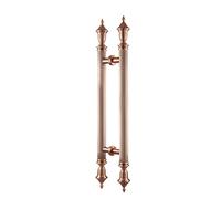 SaryEdge Euro Interior Door Handle, Push Pull Door Handle/Entrance Door Handle/Glass Handles,Stainless Steel Barn Door Wood Door Handles *70cm,Red Bronze-120cm(47 1/4,Red Bronze-120cm(47 1/4")*70cm