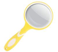 SaryEdge Handheld Magnifier Rubber Frame Magnifying Glass Optical Glass Lens Magnifying Mirror Magnifying Lens for Home Learning Reading and Fault Finding Green,