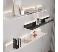 SaryEdge Hanging Display Shelf Wall Rack Metal Wall Mounted Illuminated Bookshelf Multi-Layer Wall Mounted Floating Shelves,Floating Display Shelf with Built-in Ill,size_name-150cm/60in