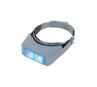 SaryEdge Headband Magnifier, Head MountLighted Magnifying Glasses, Headband Reading Magnifier -1X to 3.5X Zoom with 4 Detachable Lenses-Head Mounted Head Magnifying Glasses for Je,