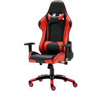 SaryEdge High-Back Racing Style Bonded Leather Gaming Chair,Ergonomic High Back Computer Chair with Massage Lumbar Support,Swivel Office Chair Task Chair for Adults for,