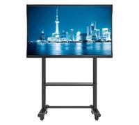 SaryEdge Mobile TV Cart, Mobile tv Stand, Rolling tv Stand for Classrooms Conference Rooms, Black Heavy Duty Steel TV Trolley with On Wheels,55 Inch to 85 Inch TVs(