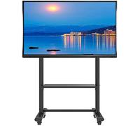 SaryEdge Mobile TV Cart, Mobile TV Stand, Tall Heavy Duty Swivel Universal TV Cart for 55/60/65/70/75/80/85 Inch Plasma/LCD/LED TVs(