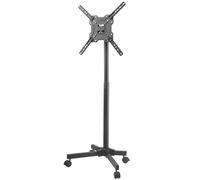 SaryEdge Mobile TV Stand Mobile TV Cart for 17" to 50" Flat Curved Screens TVs, Height/Tilting Adjustable TV Stand with Wheels, Lightweight Rolling Tall Floor Tv Stand(