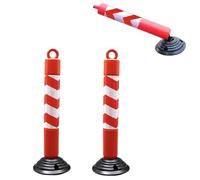 SaryEdge Plastic Security Parking Bollard, Driveway Pathway BER Stanchion Not Fall Down, Traffic neator Caution Cones with Expansion Bolts Height Height Height，55cm (，55cm (21 5/8in) Height