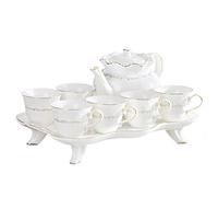 SaryEdge Porcelain Ceramic Coffee Tea Sets Set with Teapot British Afternoon Cup Wedding Service，，