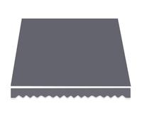 SaryEdge Retractable Patio Awning Replacement Fabric 6.5ft to 13ft SunShade Cover for Balcony Canvas Shelter,Grey-3.5x1.5m/11.5x5ft,Grey-3.5x1.5m/11.5x5ft