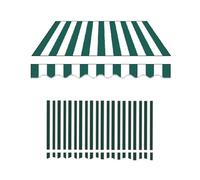 SaryEdge Retractable Patio Awning Replacement Fabric 8' X 7' Waterproof Sunshade Canopy for Outdoor Black Canvas Shelter,Green-13x10ft/4x3.0m,Green-13x10ft/4x3.0m