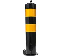 SaryEdge Safety Bollard Round Security Post for Driveway Barriers Parking Bollard Movable Base for One Lane Parking Bollard Interception Bollard for Garage Parking Lot-5，4pcs