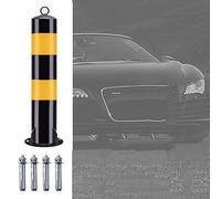 SaryEdge Safety Bollards for Parking Lot, BER Reflective Tape Parking Post for Traffic Control Public Area and Streets, with 4 Expansion Bolts，6pack-75cm/29.5，6pack-75cm/29.5
