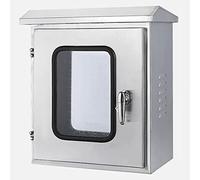 SaryEdge Stainless Steel Waterproof Electrical Junction Box, Dustproof Project Enclosure Case with Double Doors & Visualization Window - 500x200x600MM for Outdoor/Indoor,Color-300x200x400MM